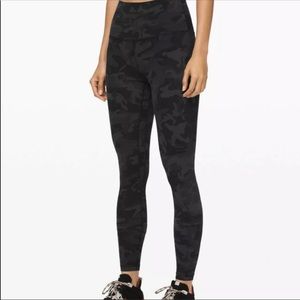 Black Camo Lululemon Align Leggings 25’